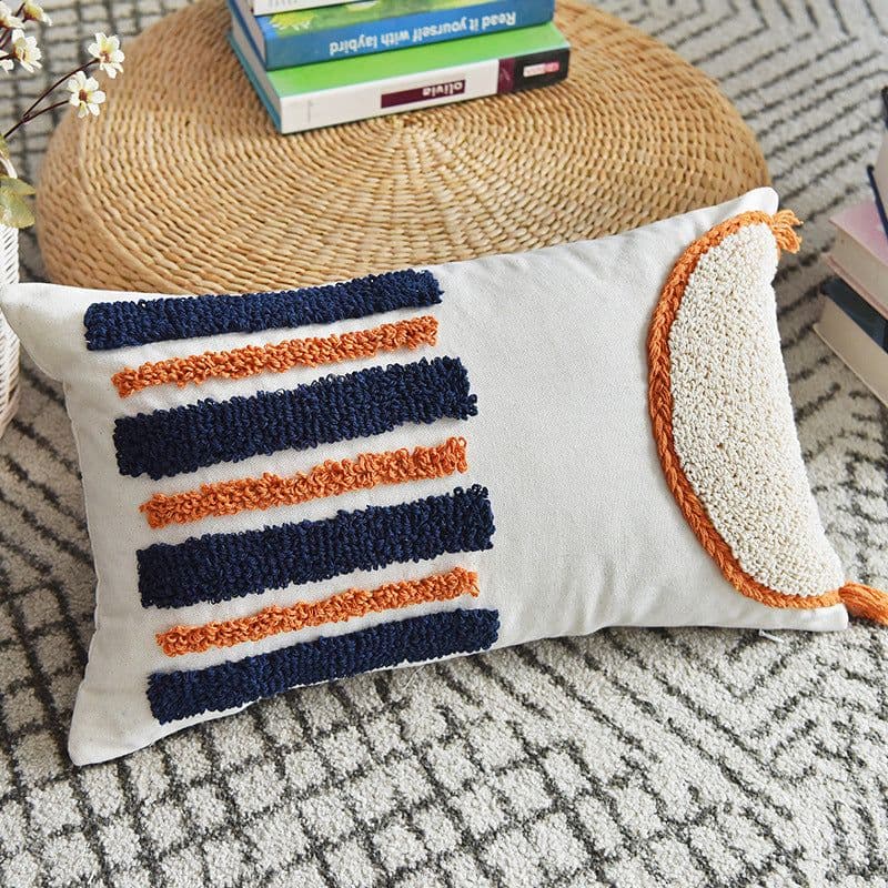 image-Montaigne Tufted Loop Pile Cushion Cover Cotton 30x50cm