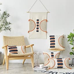 image-Montaigne Tufted Loop Pile Cushion Cover Cotton 30x50cm