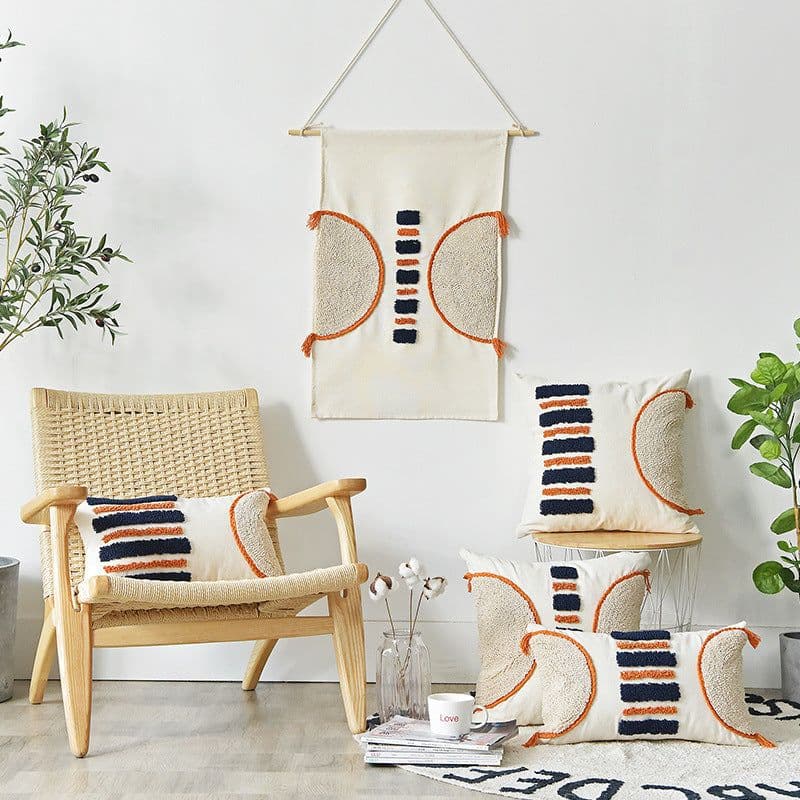 image-Montaigne Tufted Loop Pile Cushion Cover Cotton 30x50cm