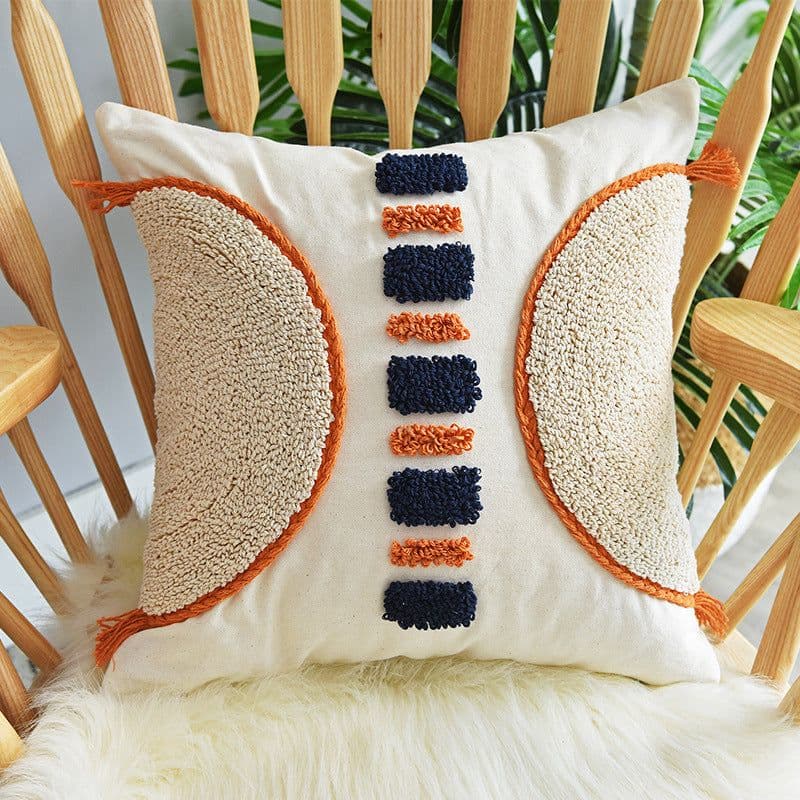 image-Montaigne Tufted Loop Pile Cushion Cover Cotton 30x50cm