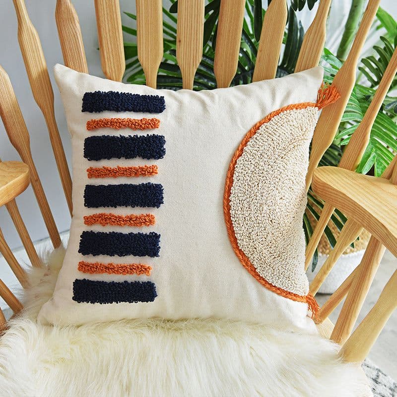 image-Montaigne Tufted Loop Pile Cushion Cover Cotton 30x50cm