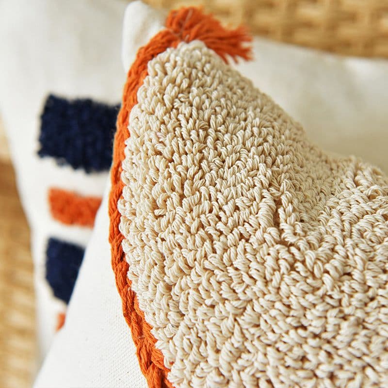 image-Montaigne Tufted Loop Pile Cushion Cover Cotton 30x50cm