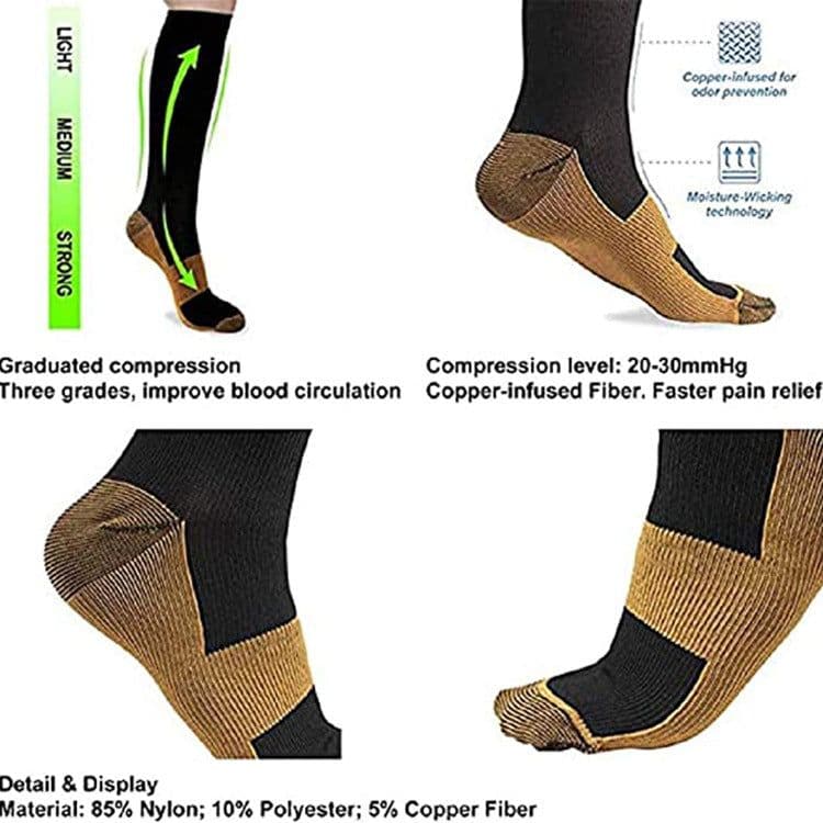image-Compression Socks Men Women Breathable Running Sports Stockings