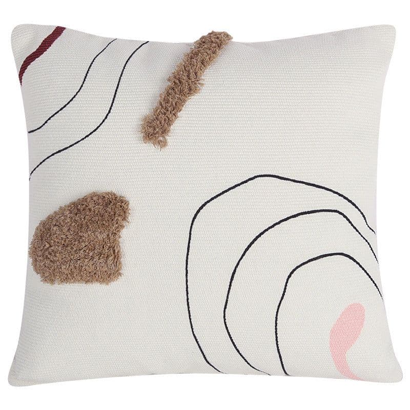 image-Dreams Printed Tufted Cotton Pillowcase Cushion Cover 30x50cm