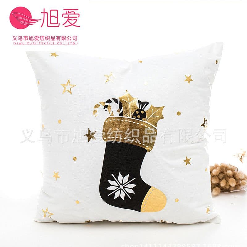 image-Christmas Star Cushion Cover Polyester 45x45cm Modern Simple