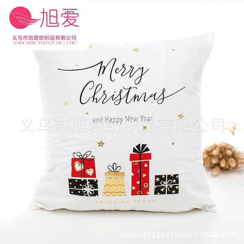 image-Christmas Star Cushion Cover Polyester 45x45cm Modern Simple