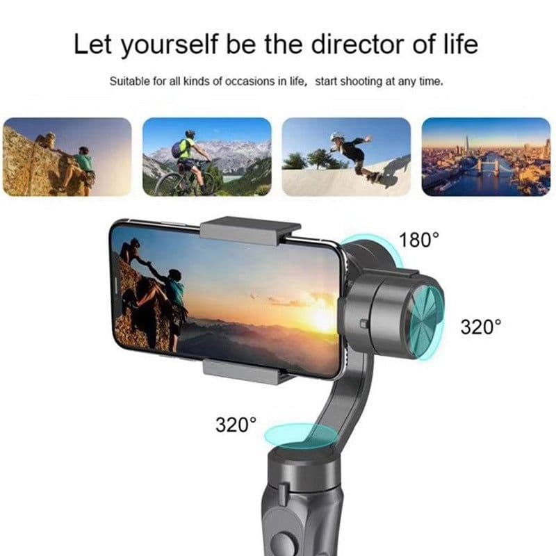 image-F6 3-Axis Handheld Gimbal Stabilizer for Smartphones