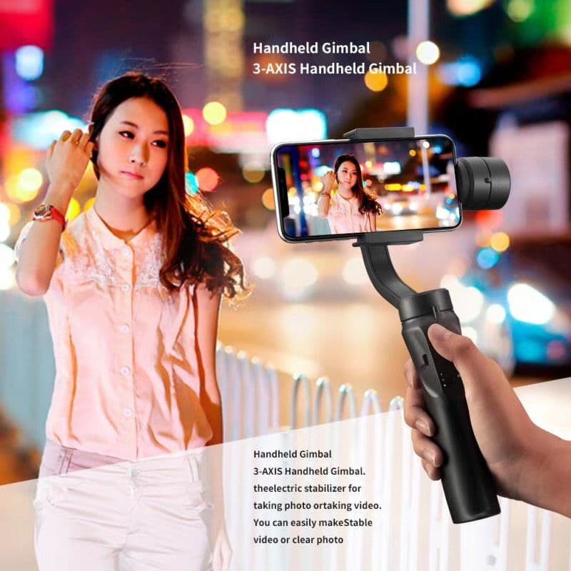 image-F6 3-Axis Handheld Gimbal Stabilizer for Smartphones