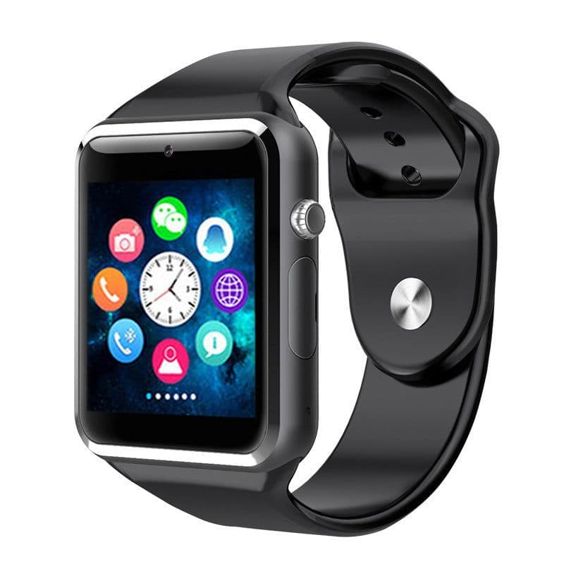 image-A1 Smart Watch Phone Bluetooth Touch Screen Multi-Language