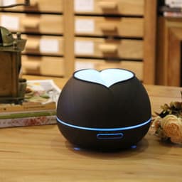 image-500ML Wood Grain Ultrasonic Aroma Diffuser Humidifier
