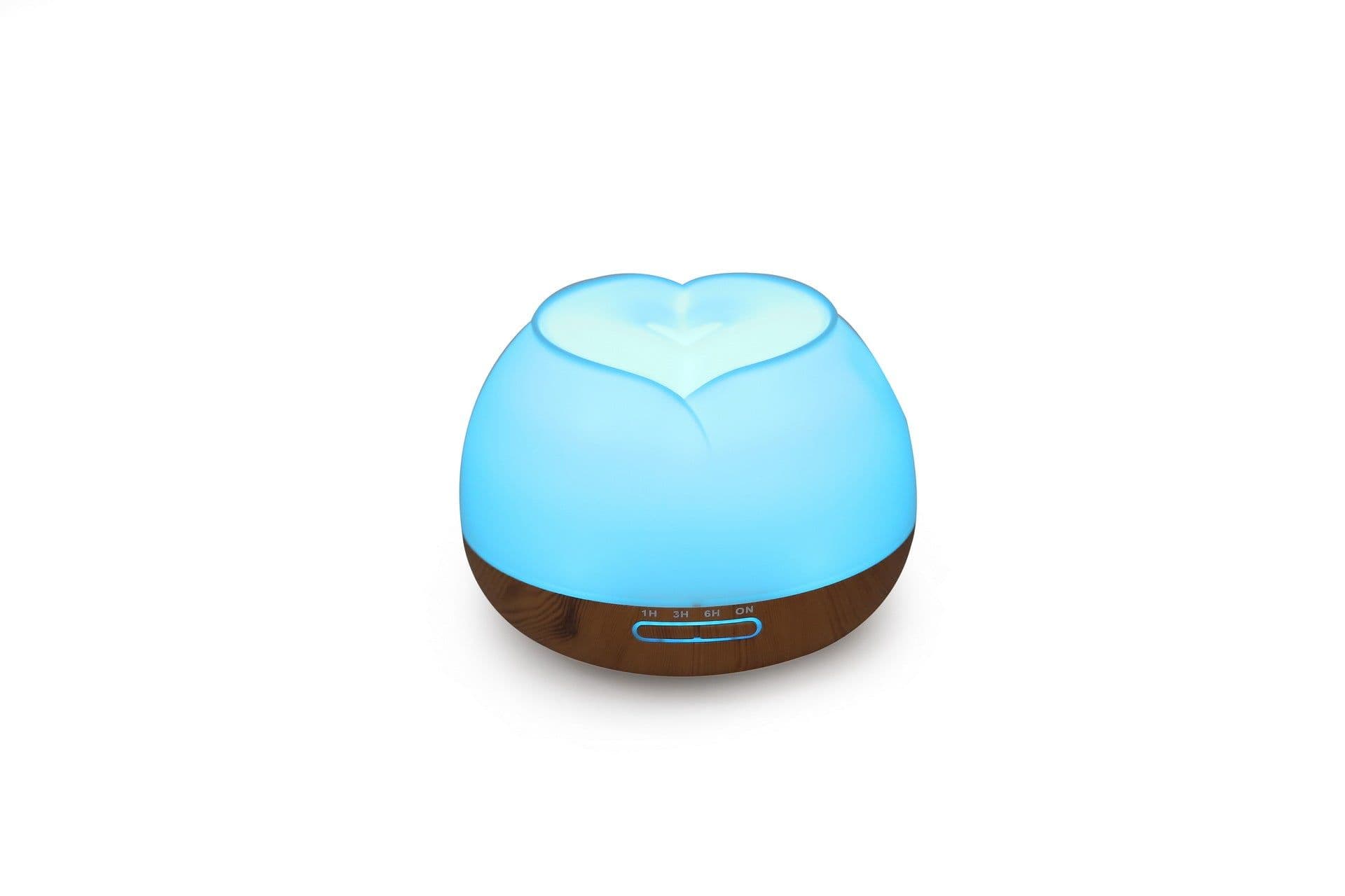 image-500ML Wood Grain Ultrasonic Aroma Diffuser Humidifier