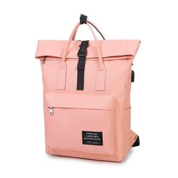 image-Canvas Backpack Convertible Shoulder Bag Travel School Bag