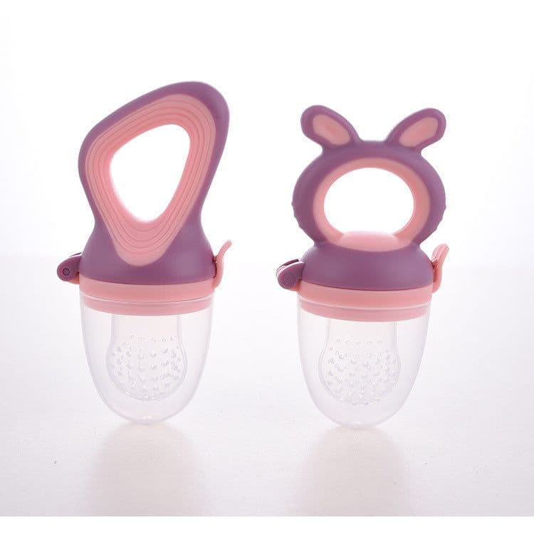 image-Baby Silicone Fruit Feeder Pacifier Mesh Net Bag 3+ Months