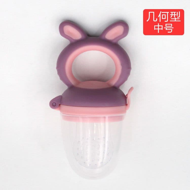 image-Baby Silicone Fruit Feeder Pacifier Mesh Net Bag 3+ Months