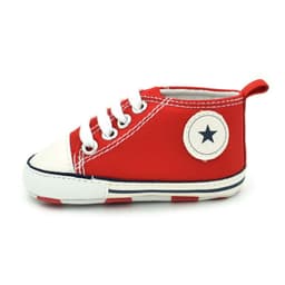 image-Baby Canvas Shoes Toddler Lace-Up Solid Color D603