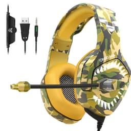 image-ONIKUMA K1 Gaming Headset Wired with Microphone USB 3.5mm