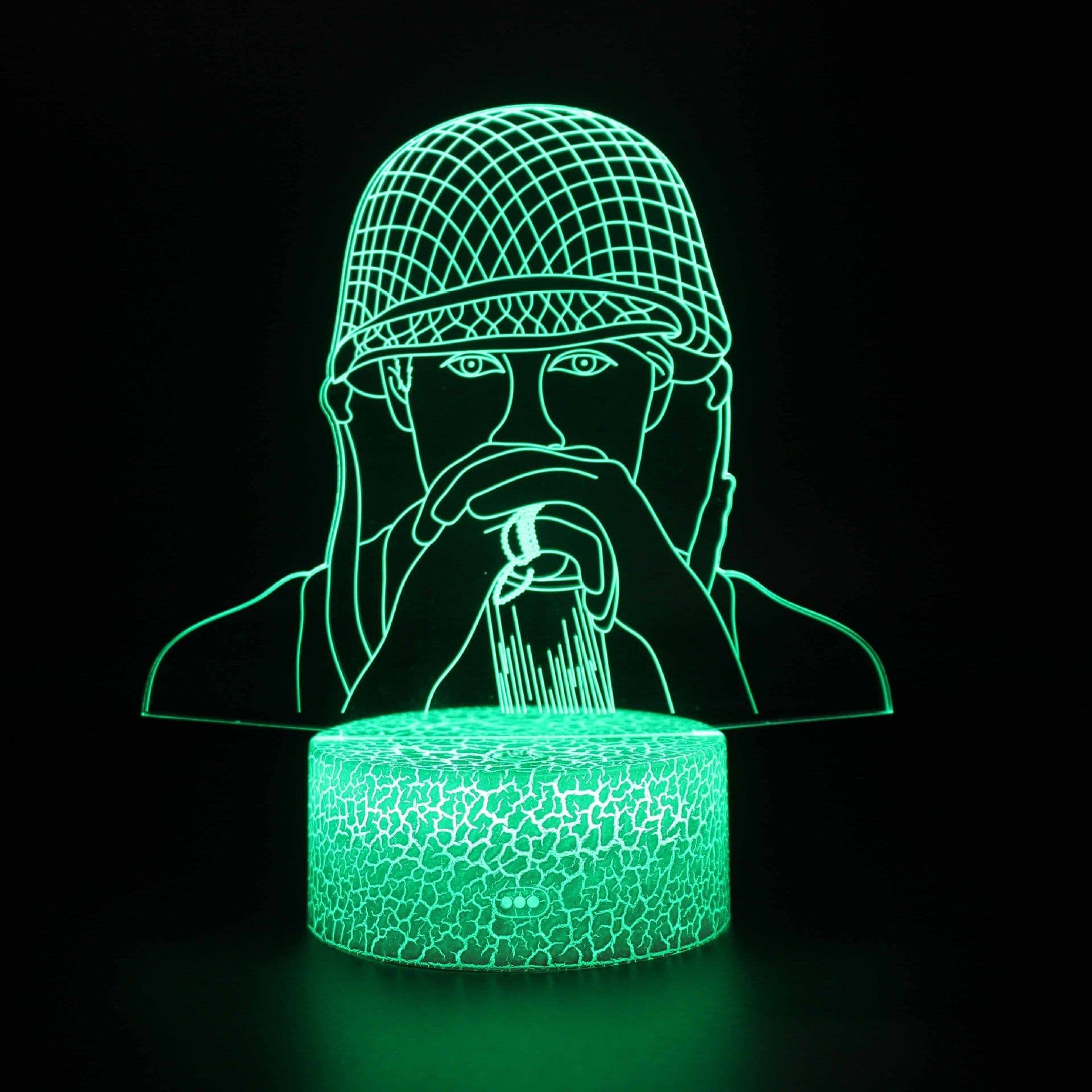 image-Among Us Gamepad 3D LED Night Light Remote Control Touch Desk Lamp
