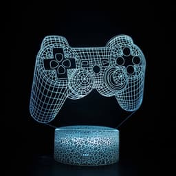 image-Among Us Gamepad 3D LED Night Light Remote Control Touch Desk Lamp