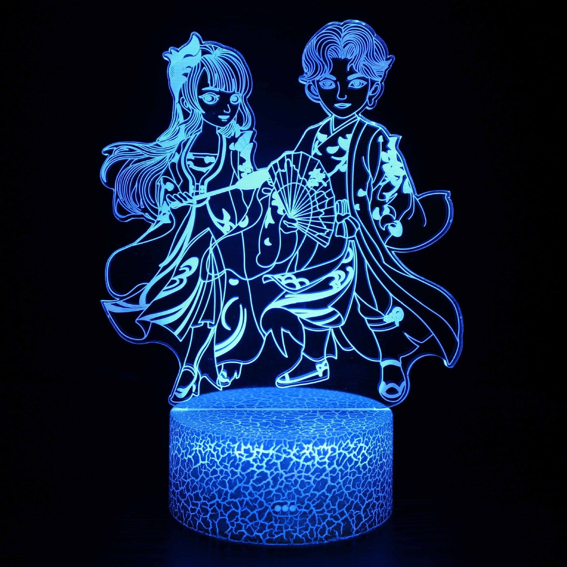 image-Among Us Gamepad 3D LED Night Light Remote Control Touch Desk Lamp
