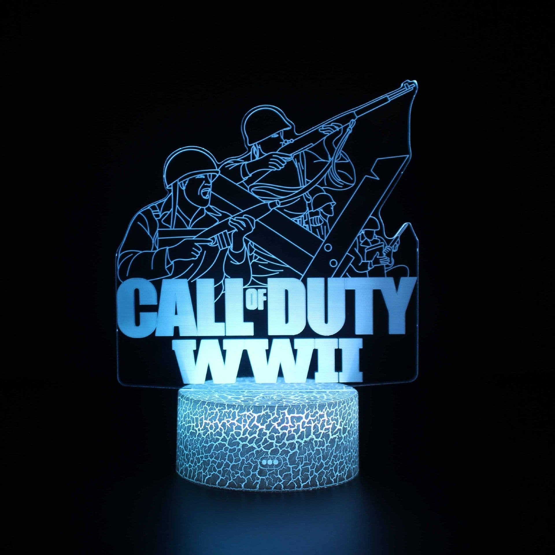 image-Among Us Gamepad 3D LED Night Light Remote Control Touch Desk Lamp