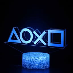 image-Among Us Gamepad 3D LED Night Light Remote Control Touch Desk Lamp