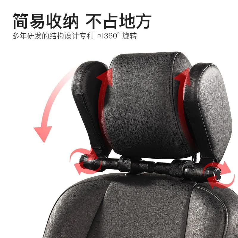 image-Car Headrest Neck Pillow U-Shaped Travel Sleep Support