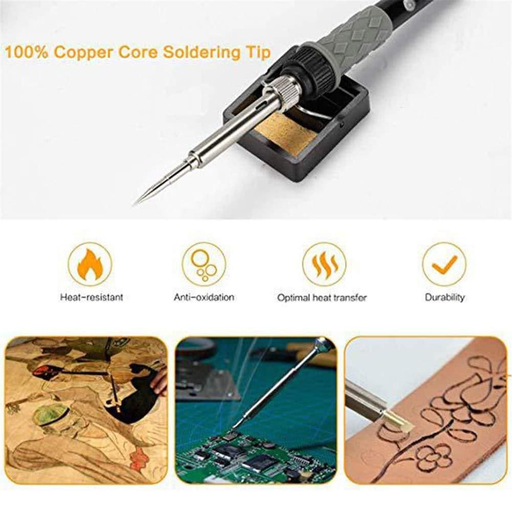 image-60W Adjustable Temperature Soldering Iron Set 110V/220V 200-450°C