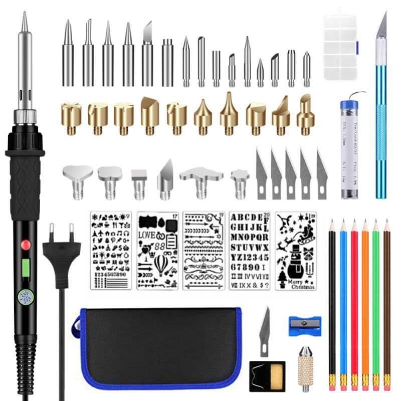 image-60W Adjustable Temperature Soldering Iron Set 110V/220V 200-450°C