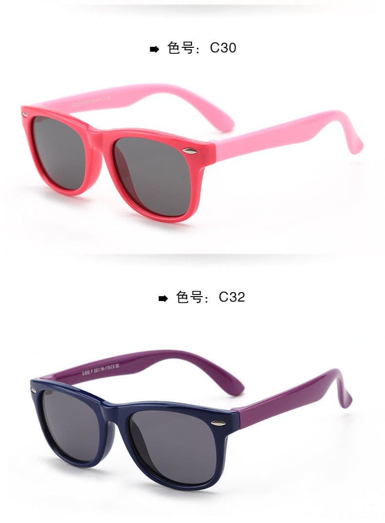 image-Boca Juniors Kids Polarized Sunglasses UV400 Silicone Frame