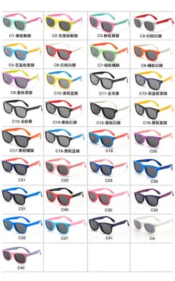 image-Boca Juniors Kids Polarized Sunglasses UV400 Silicone Frame