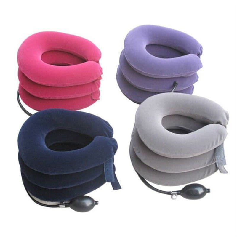 image-Cervical Traction Device Inflatable Neck Support Brace