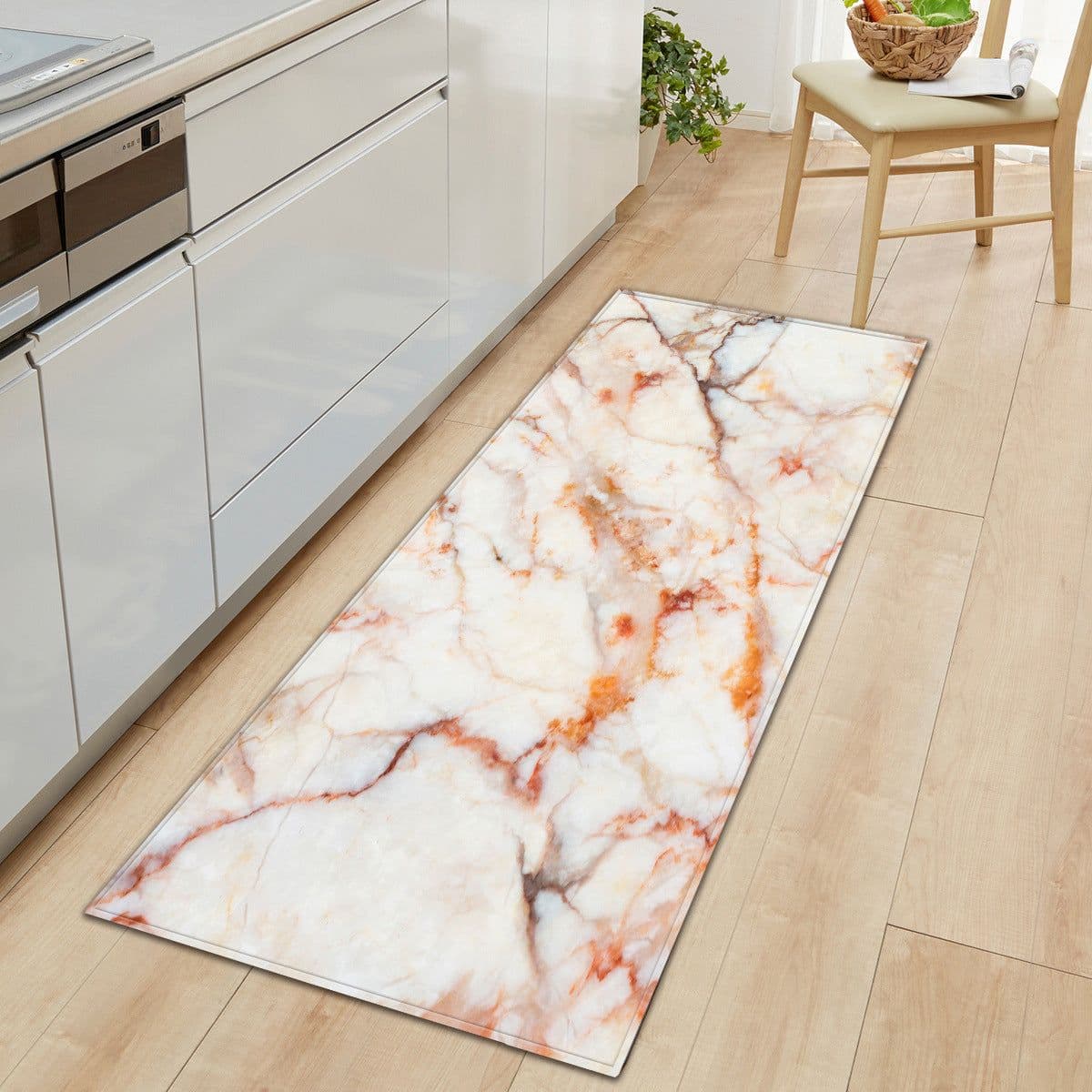 image-Dila Marble Pattern Polyester Doormat Carpet Rectangle