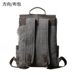 image-Canvas Backpack Retro Unisex College School Bag 20-35L Outdoor