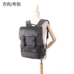 image-Canvas Backpack Retro Unisex College School Bag 20-35L Outdoor