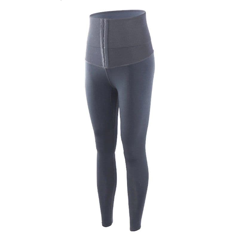 image-Women's High Waist Fleece Lined Yoga Leggings Solid Color