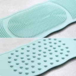 image-A2844 Silicone Bath Towel Long Strip Back Scrubber Brush