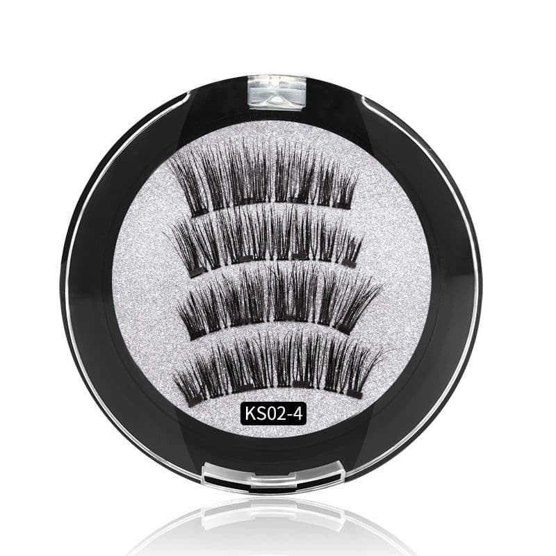 image-HUAPAN Magnetic False Eyelashes 3D Cross WSP-4