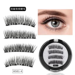 image-HUAPAN Magnetic False Eyelashes 3D Cross WSP-4
