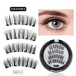 image-HUAPAN Magnetic False Eyelashes 3D Cross WSP-4