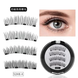 image-HUAPAN Magnetic False Eyelashes 3D Cross WSP-4