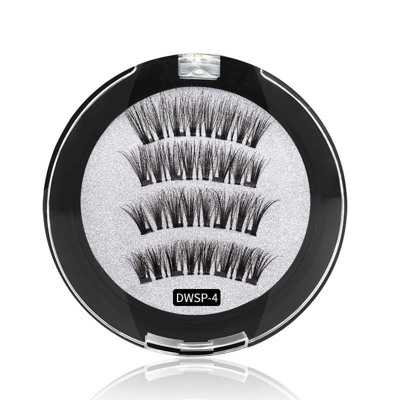 image-HUAPAN Magnetic False Eyelashes 3D Cross WSP-4