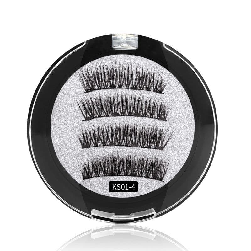 image-HUAPAN Magnetic False Eyelashes 3D Cross WSP-4