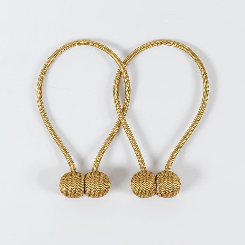 image-Magnetic Curtain Tieback Holder Ball Shape Window Decorative Buckle