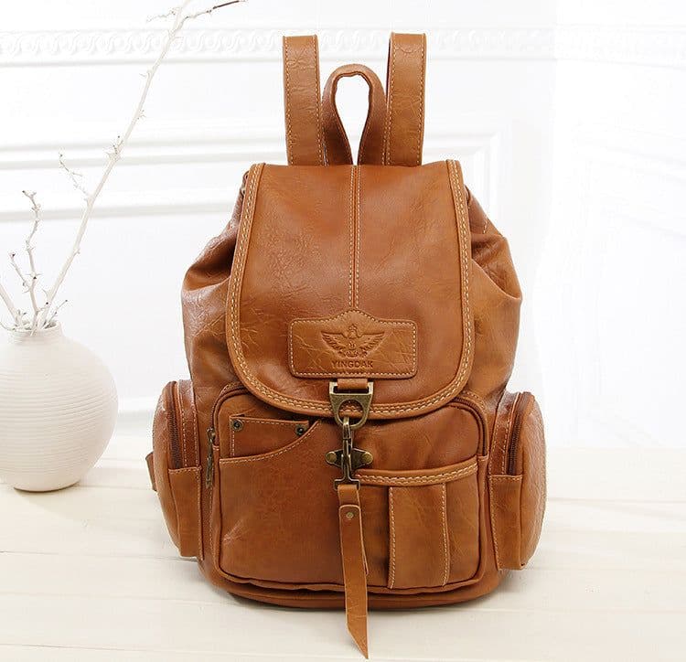 image-Will Lange Linen Backpack Large Capacity 20-35L Unisex School Bag