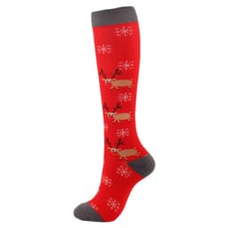 image-Amazon Sports Compression Socks Long Tube Adult Christmas