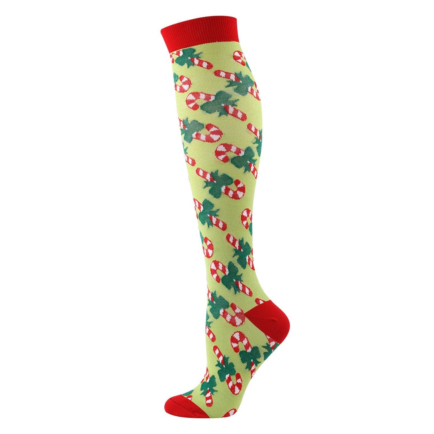 image-Amazon Sports Compression Socks Long Tube Adult Christmas
