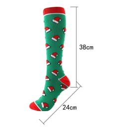 image-Amazon Sports Compression Socks Long Tube Adult Christmas