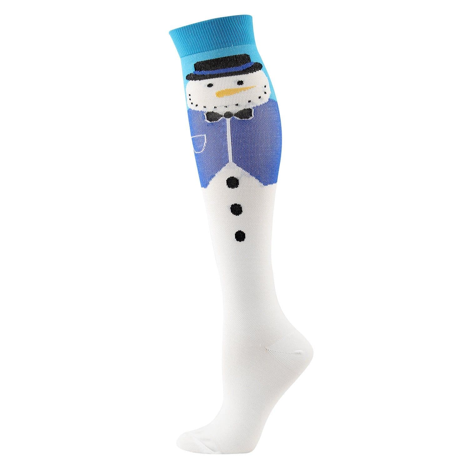 image-Amazon Sports Compression Socks Long Tube Adult Christmas