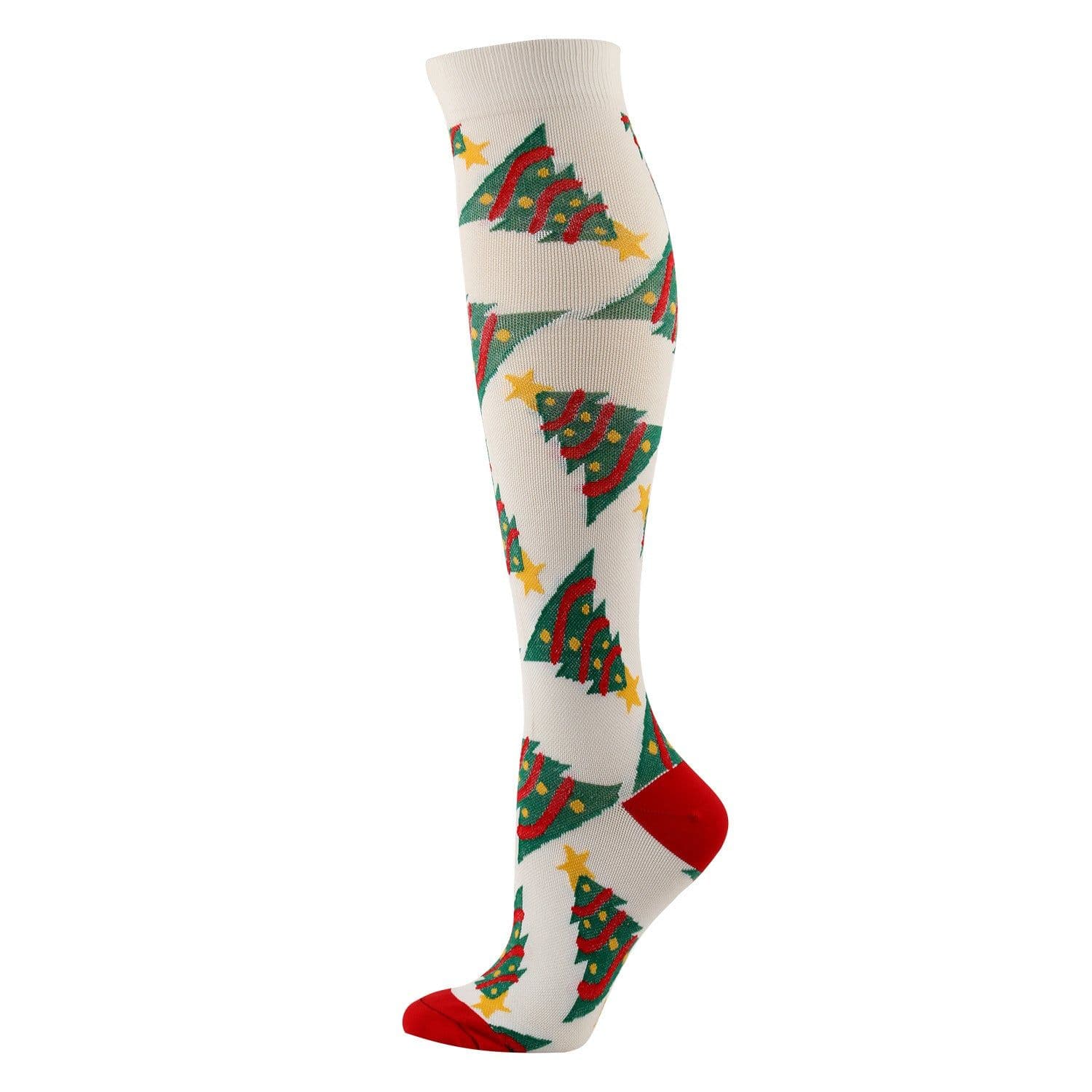image-Amazon Sports Compression Socks Long Tube Adult Christmas