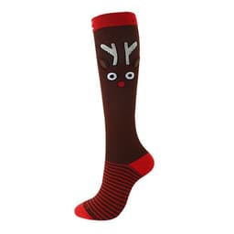 image-Amazon Sports Compression Socks Long Tube Adult Christmas